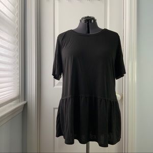 Faded Glory Plus Peplum Tee NWOT